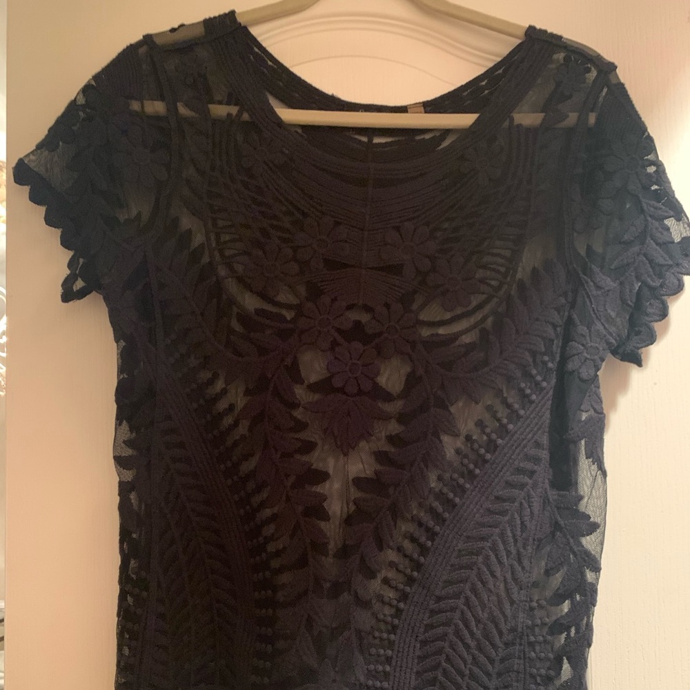 Black lace top